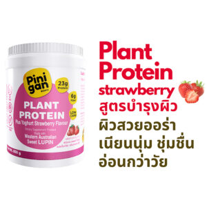 PINIGAN Plant Protein supplement plus yoghurt strawberry flavor